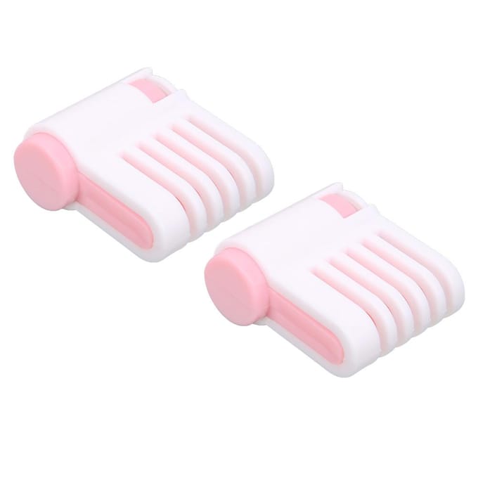 2 Stuks Multifunctionele DIY Taart Brood Snijder Snijgeleider Tool Thuis Keuken Accessoire(Wit en Roze white