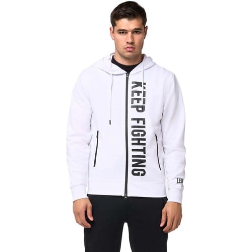 Capuchon sweaters Leone 1947 Man Hoody Full Zip B W