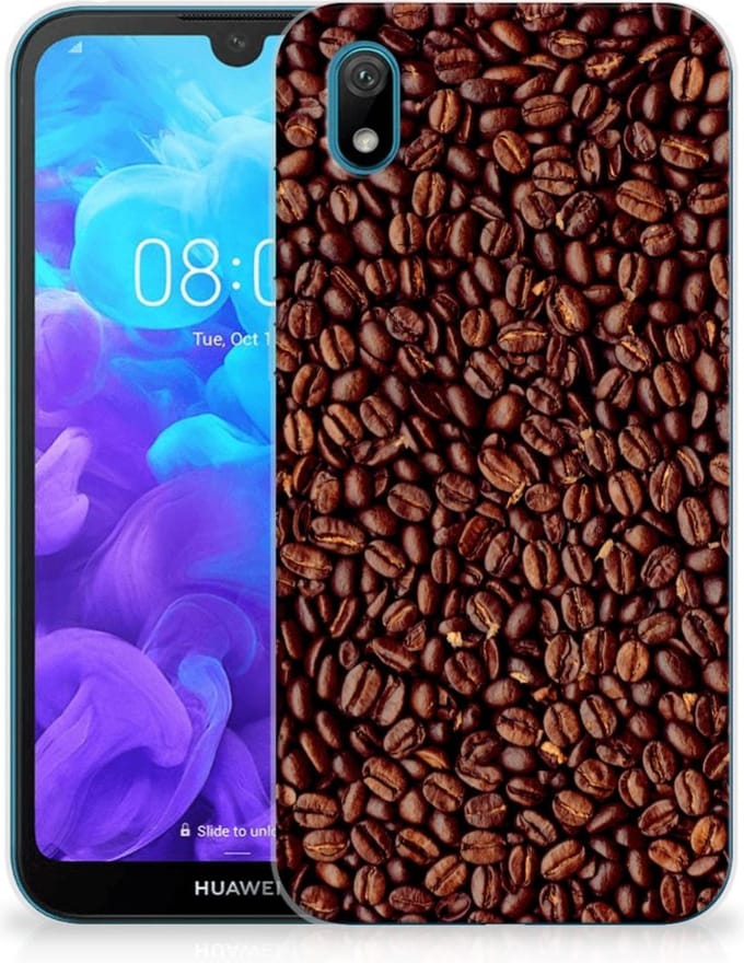 Huawei Y5 (2019) Siliconen Case Koffiebonen