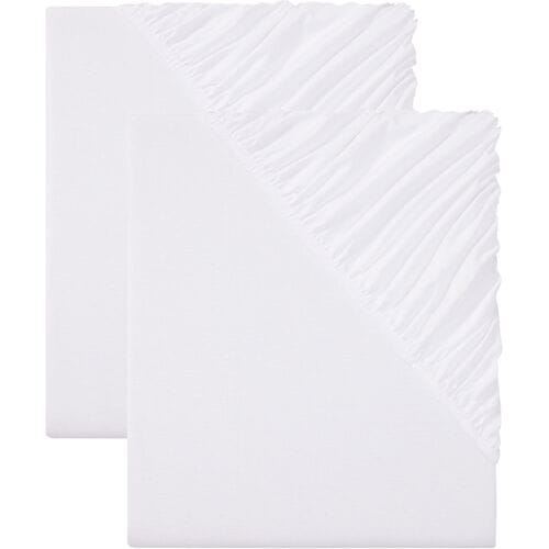 LIVARNO HOME 2 jersey hoeslakens 90-100 x 200 cm (wit)