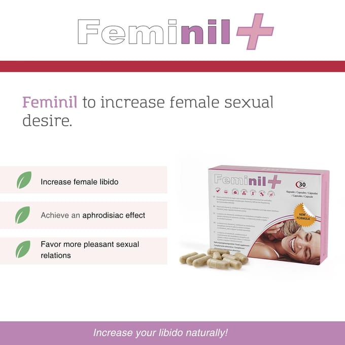 8 dozen FEMINIL, capsules om de libido van de vrouw te verhogen