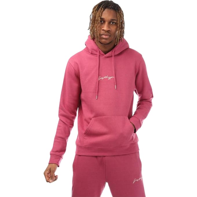 Hype Heren Trekkoord Hoodie Regular (Roze)