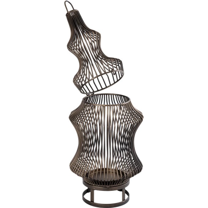 PTMD - Lantaarn Yaren - Goud - 23x23x60cm
