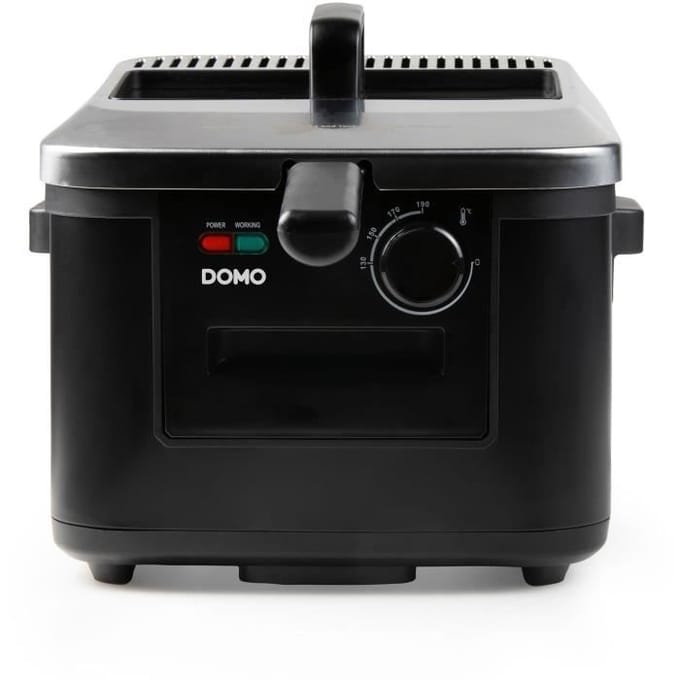DOMO DO545FR Friteuse - XL Frituurpan - 4L - Koude Zone - Kijkvenster - 2000W