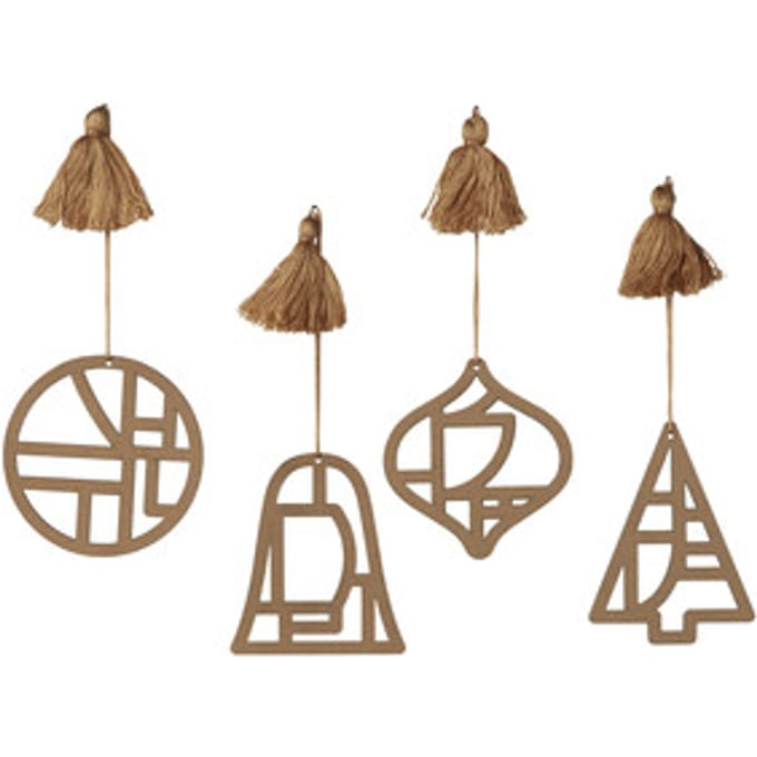 Kerst decoraties Broste Copenhagen FILI X4