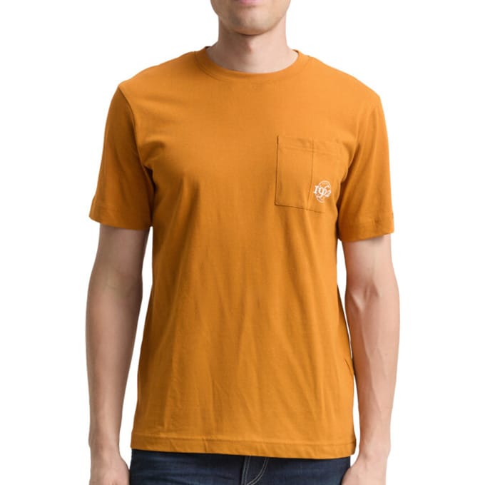 Tom Tailor - T-shirt - Heren - M - Camel - Katoen - 1048627