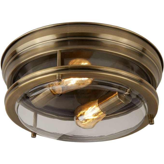Searchlight Plafondlamp Edinburgh in oudmessing