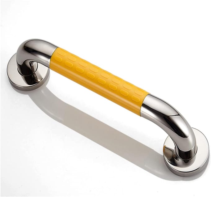 Bad Veiligheidsbeugel - Doucheleuning Handgreep - Veiligheid Thuis - Lichtgevende Cirkels - 30 cm - Geel