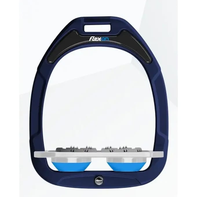 Ultra Grip Plat Stijgbeugels Marine/Grijs/Blauw Flex-On Green Composite