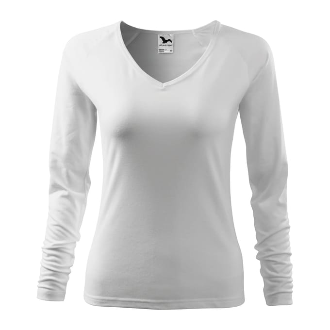 Dames-T-shirt met lange mouwen Malfini Elegance 127