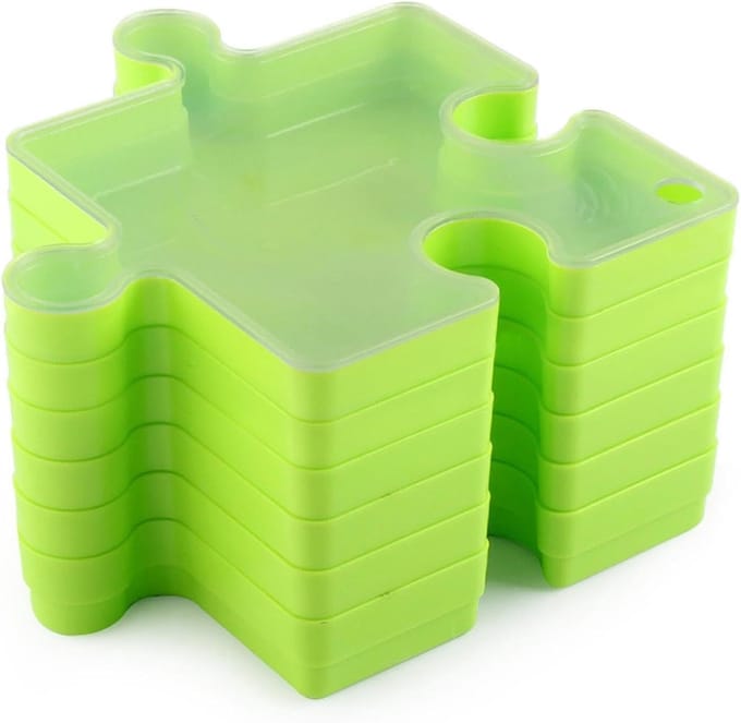 Puzzel Sorteerset - Puzzel Organizer - Puzzel Opslag - Stapelbare Dienbladen - 26.7 x 22.7 x 14.7 cm