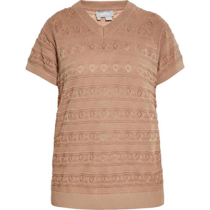 usha Overhemd Dames taupe