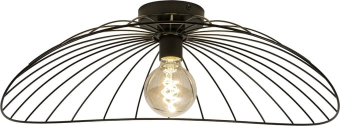 Lumidora Plafondlamp 75013 - Plafonniere - FABRIANO - E27 - Zwart - Metaal - ⌀ 60 cm