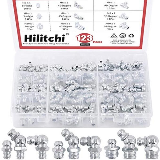 123-delige Set Metrische Hydraulische Vet Fittingen