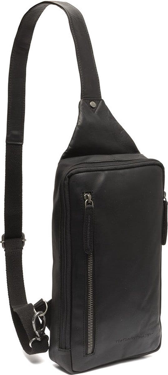 Chesterfield Rotterdam Waxed Pull Up Crossbodybag - Zwart