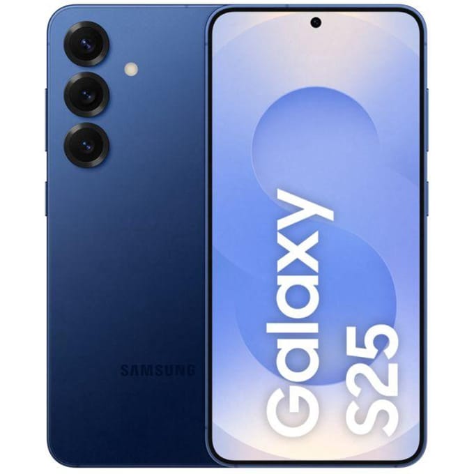Samsung Galaxy S25 256GB Donkerblauw 5G + Samsung Oplader 25 Watt Zwart