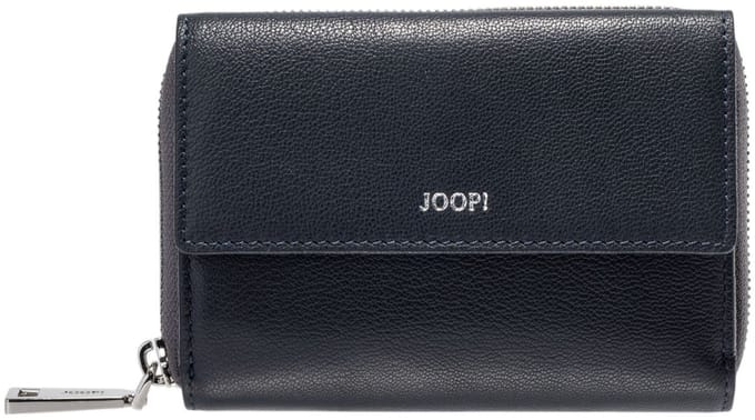 JOOP! Leren Portemonnee Lantea Blocking Martha Purse Dark Navy Donkerblauw
