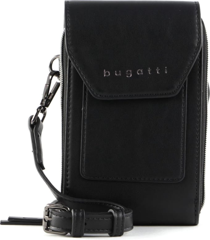bugatti Schoudertas Telefoontasje Almata Mobile Purse Bag Black Zwart