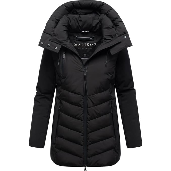 Marikoo dames winterjas Tivaa XVI met softshell & afneembare capuchon
