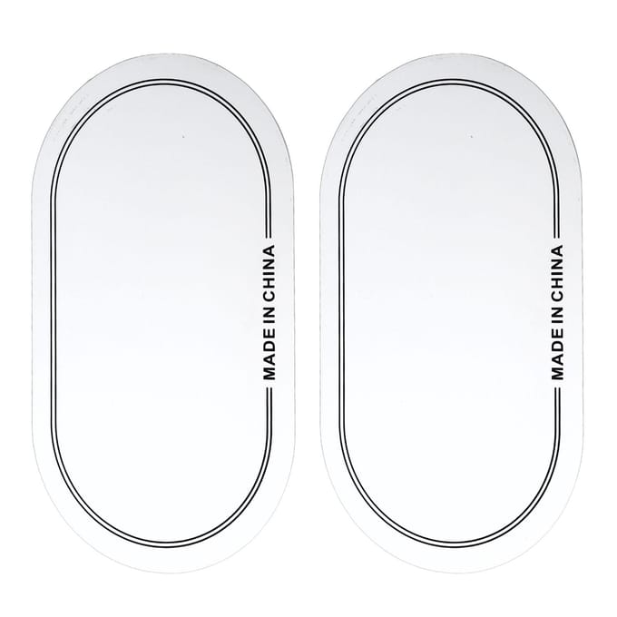 2 STKS Drumvel Patch PET Slijtvast Drumvel Patch Beschermer voor Oefening Optreden Dubbel white