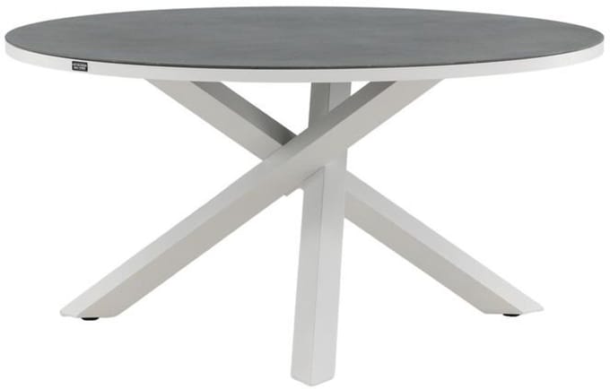 Svea - Jane ronde tuintafel ø140 cm - wit/grijs