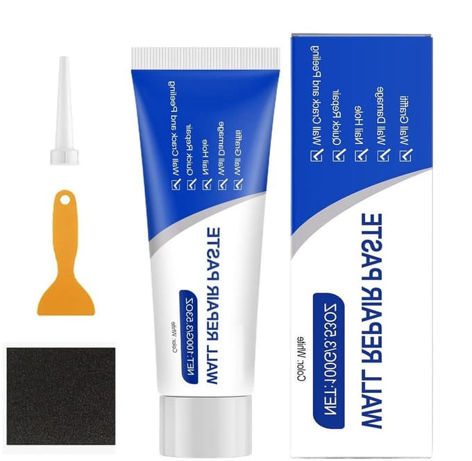 Gipsplaat Reparatie Pasta - Muurvuller Kit - Wanden Herstellen - Sneldrogende Formule - 100g - Wit