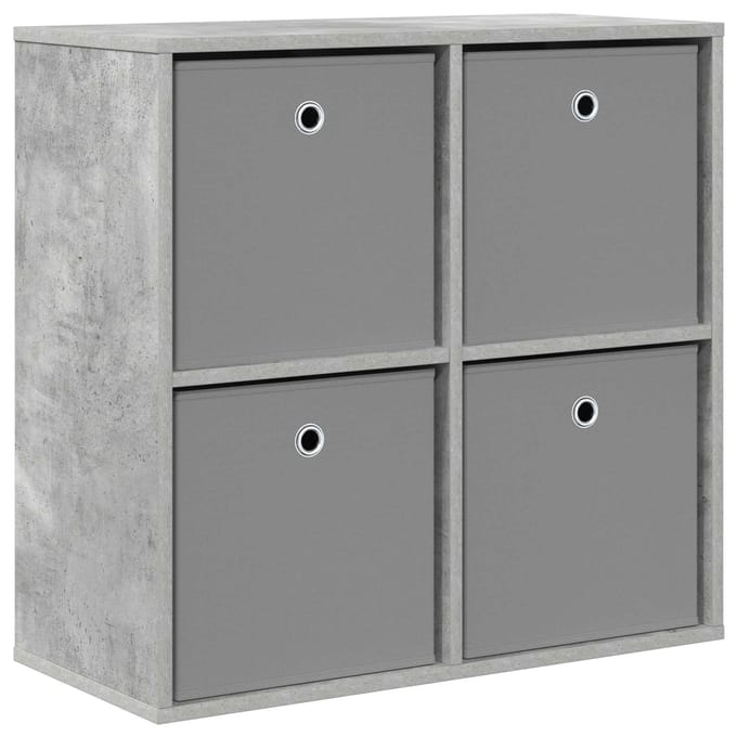 vidaXL - Dressoir - Beton - Grijs - 68,5 - x - 32 - x - 67 - cm