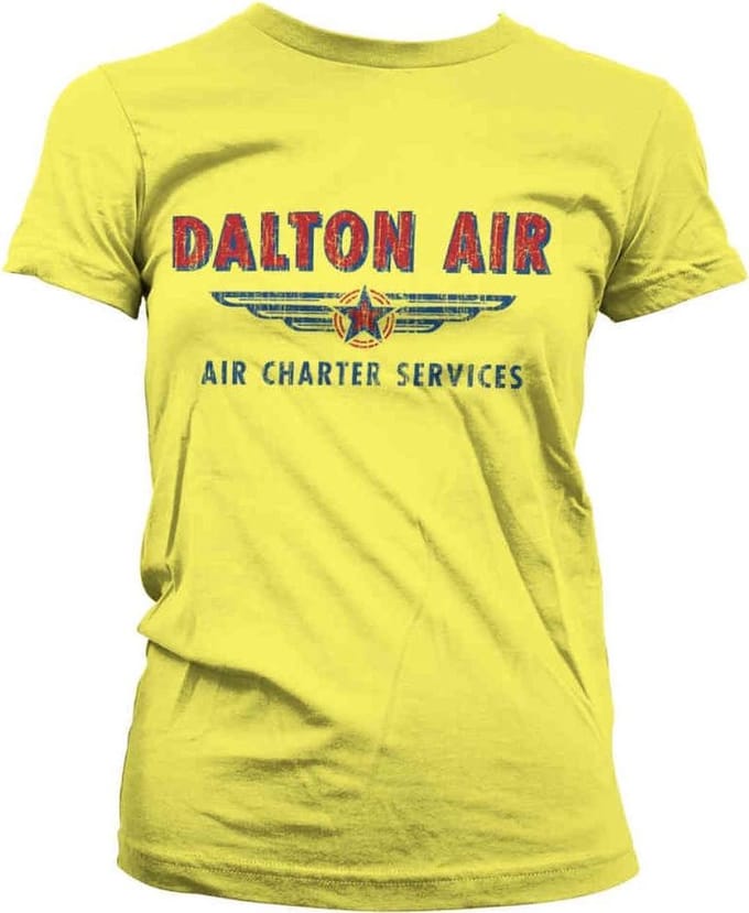 MacGyver Dames Tshirt -L- Daltons Air Charter Service Geel