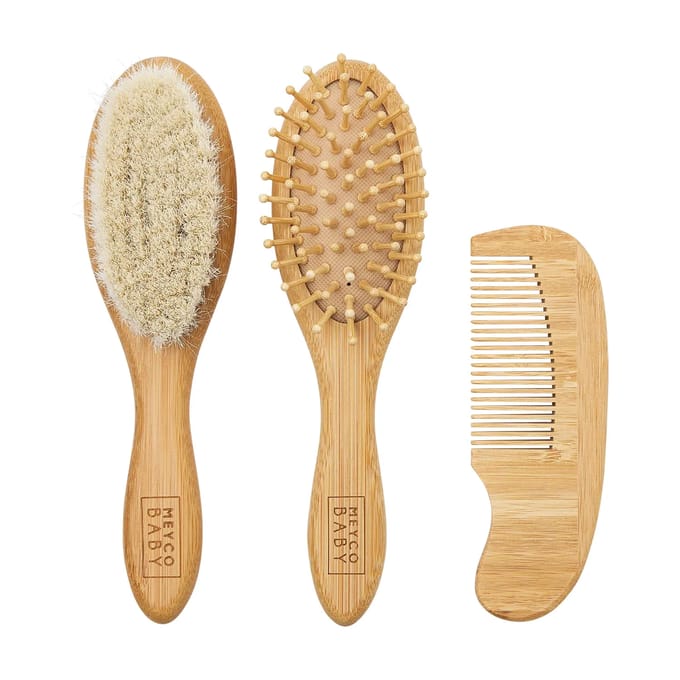 Meyco Baby Uni Kapset - Bamboe - Natural - 3-delig