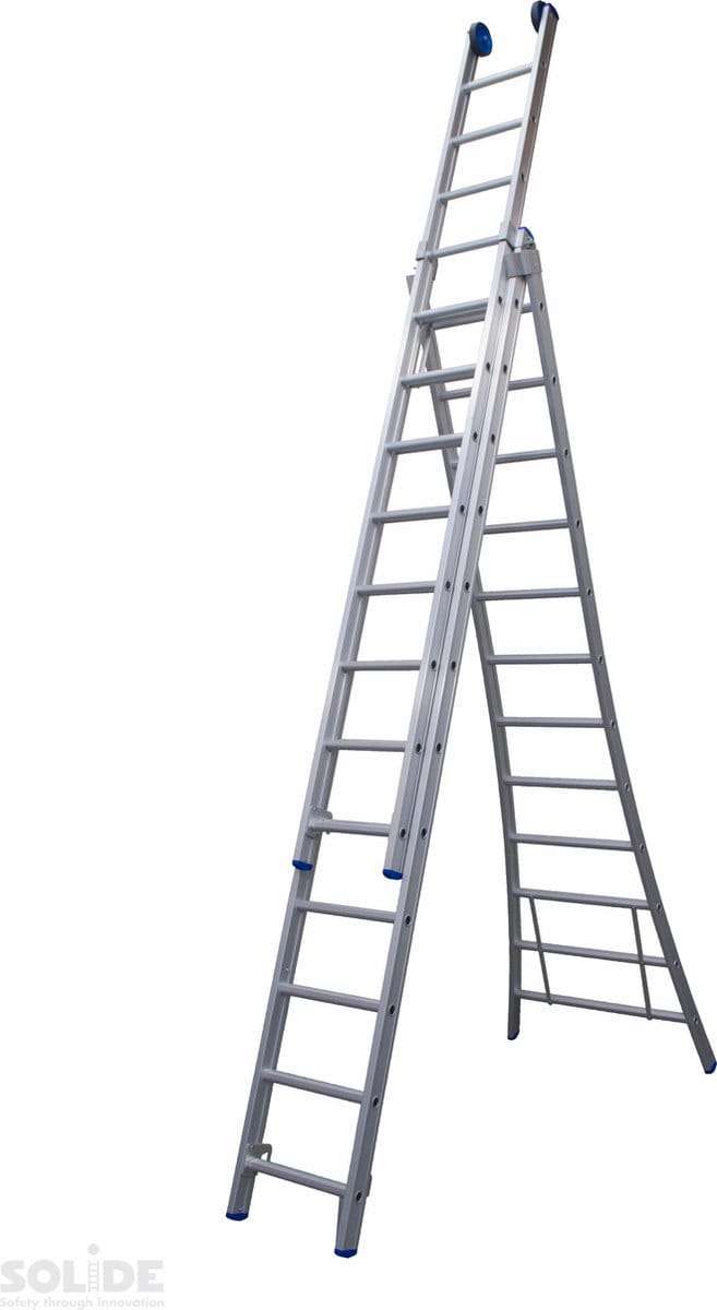 Solide 3-delige Uitgebogen Reformladder - 3x12 Sporten