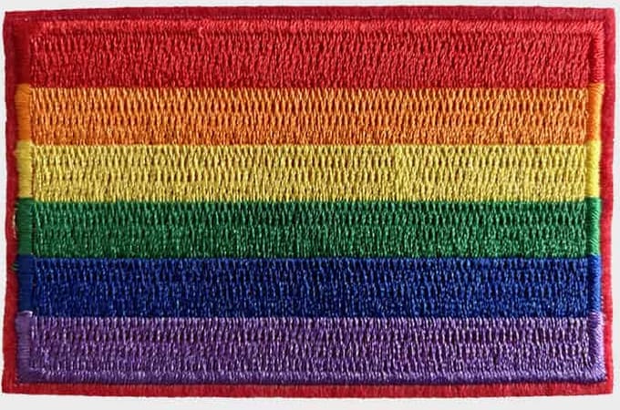 Patchy® – Regenboog LGBT Vlag Strijkpatch - Strijkapplicatie - Strijkembleem - Badge - Patches - Pride