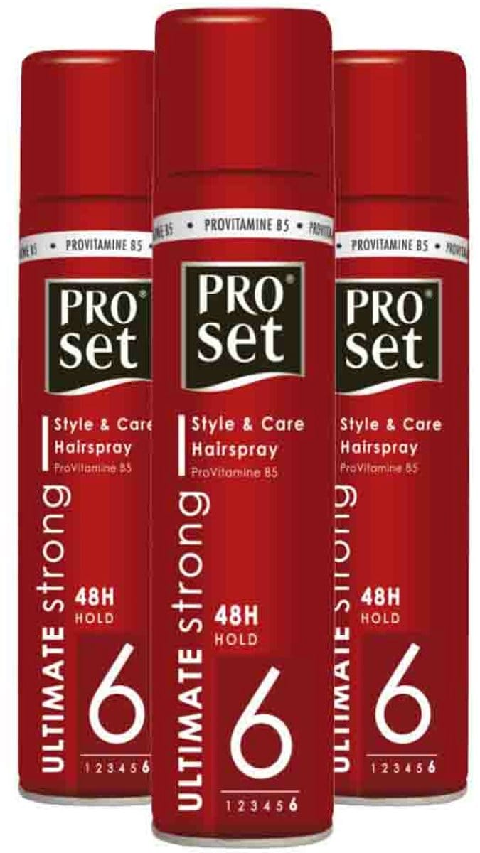 Proset - Haarspray Ultimate Sterk - 3 x 300 ml - Voordeelverpakking