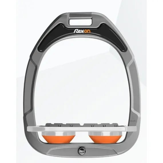 Platte Grip Aluminium/Grijs/Oranje Sporen Flex-On Green Composite