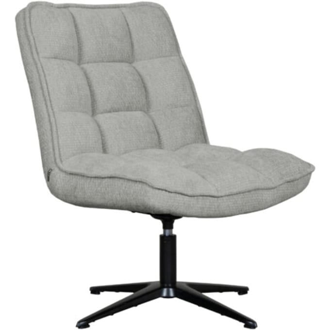 LABEL51 Vince Fauteuil - Grijs - Velvet - One Size - -