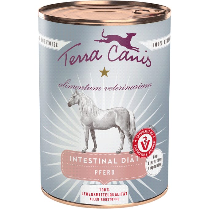 12x 400g Terra Canis Alimentum Veterinarium Intestinal Hondenvoer Nat