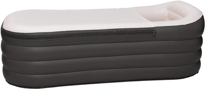 Aurixi®Jacuzzi Opblaasbaar - Jacuzzi - Zwart - 156cm x 80xm x 52cm