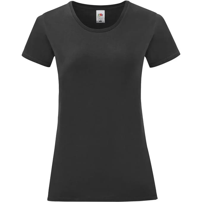 Dames-T-shirt Fruit of the Loom Iconic 150