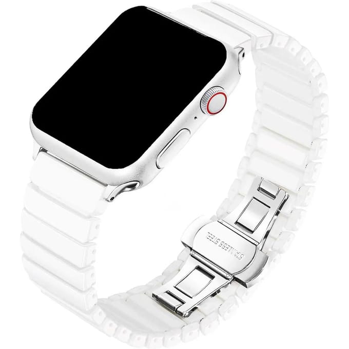 2+1 | Apple Watch Bandje Lumora - Keramisch - Wit