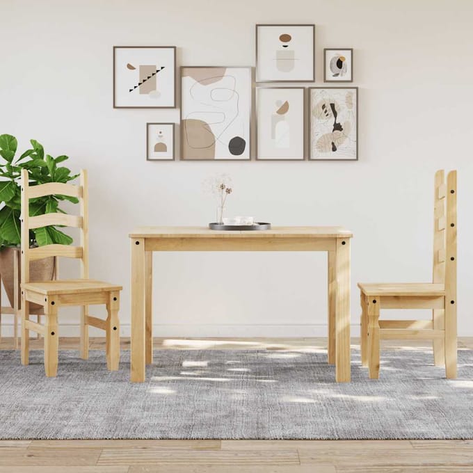 vidaXL - Eettafel - PANAMA - 112x60x75 - cm - massief - grenenhout