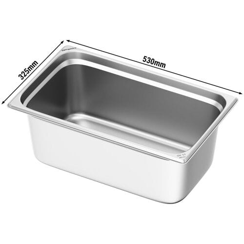 GGM Gastro (6 Stück) Edelstahl-Behälter GN 1/1 - Höhe 200mm