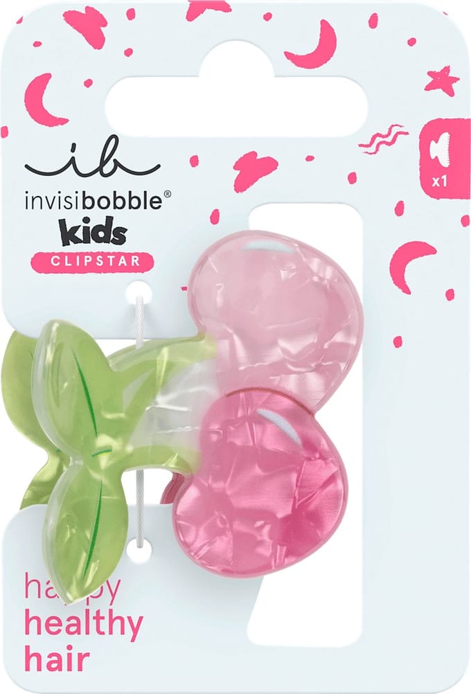 invisibobble Haarclips Clipstar Kids Cherrylicious, 1 stuk