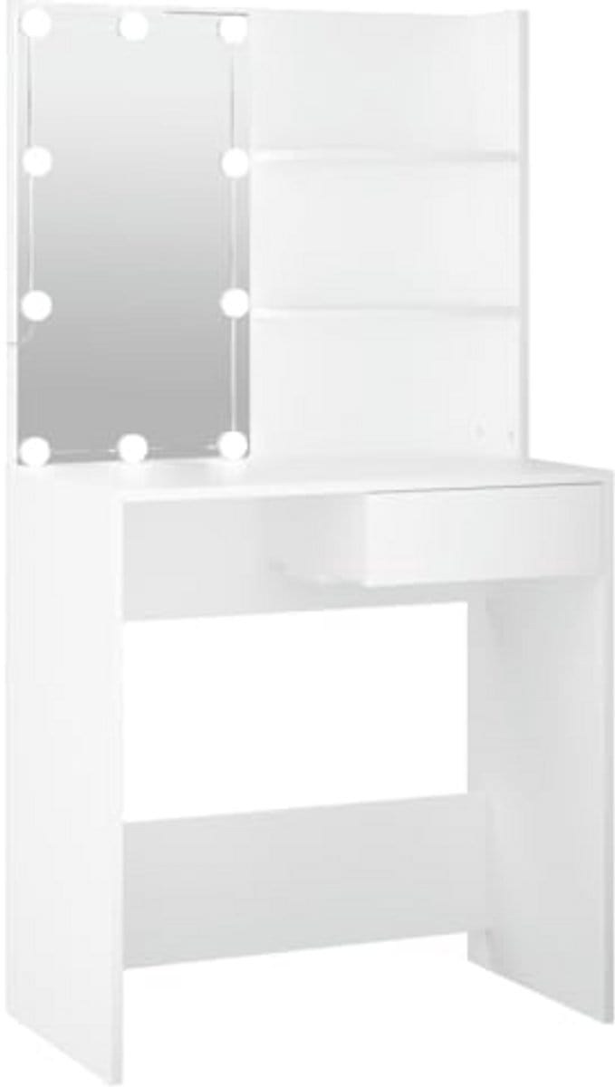 Moderne Kaptafel met LED Verlichting - Make-up Tafel voor Slaapkamer