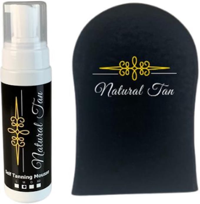 Natural Tan - Self Tan Mousse incl. handschoen - Medium - zelfbruiner - 200ml