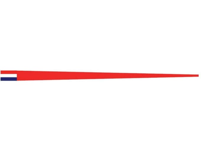 Talamex Vleugel Lengte: Lengte 300 cm Rood ( pleziervaart)