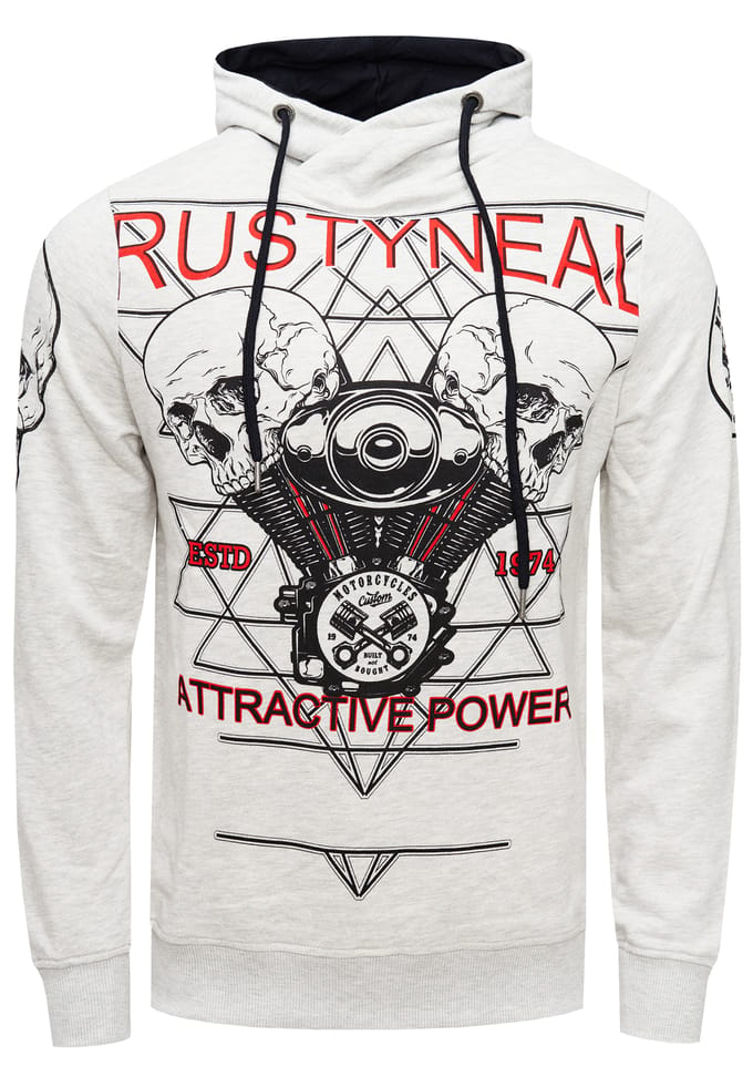Sweatshirt met rockerprint