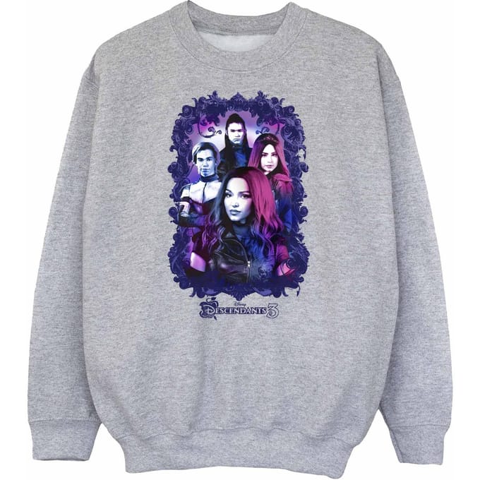 Disney Meisjes The Descendants Group Attitude Sweatshirt (Sportgrijs)