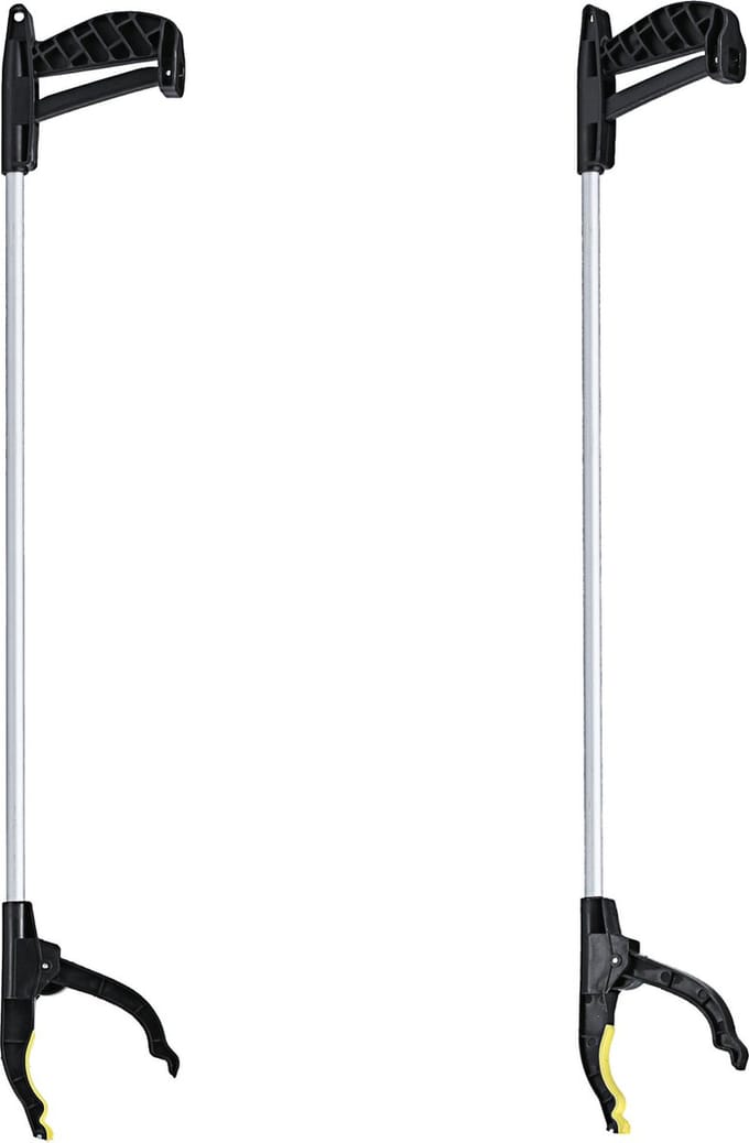 Cepewa Afvalgrijper - 2x stuks - met magneet - 75 cm - grijphulp