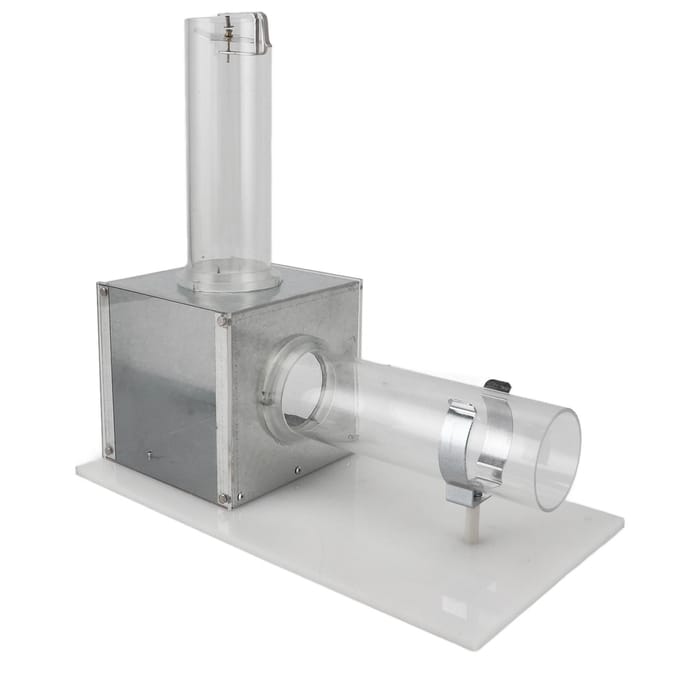 Boîte de démonstration de formation du vent Matériel d'expérimentation physique Instrument d'enseignement white