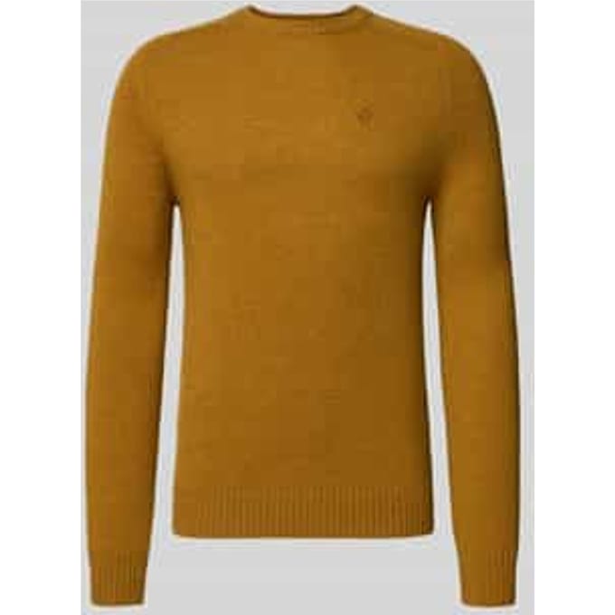 Regular fit gebreide pullover van pure wol