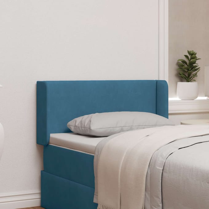 vidaXL - Hoofdbord - oor - Blauw - 40,5 - x - 40,5 - x - 4 - cm - Fluweel